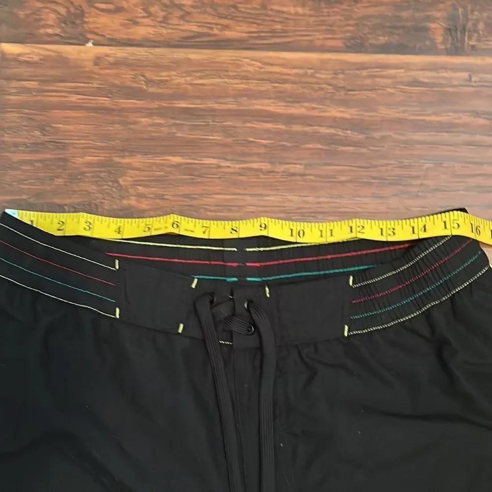 Adidas Black Trees Print Beach Swim Trunks Vacation Resort Pool BBQ Ocean